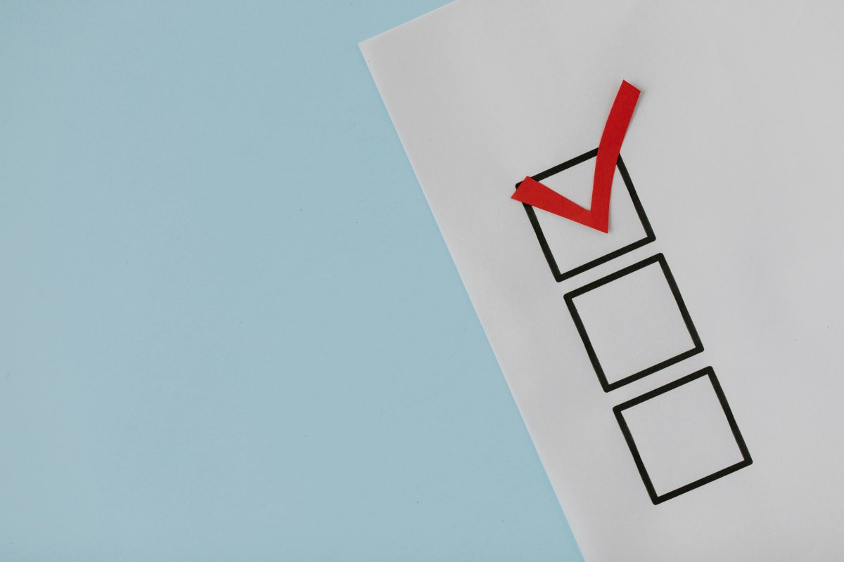 Personalized Career Assessment A form with three boxes with the top box checked with a red check mark